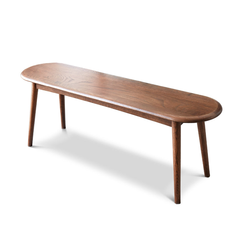 100% Solid Wood Bedroom Bench Slant Leg Bench Natural /Walnut Color(39.4"/ 47.2")