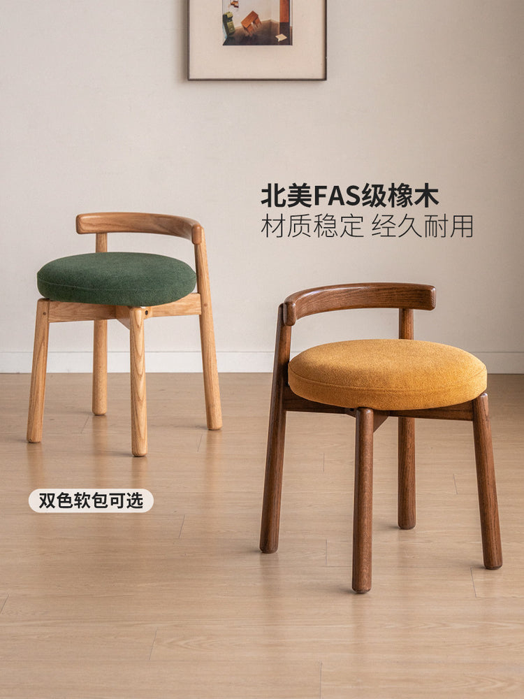 实木板凳简约休闲矮凳梳妆凳化妆凳久坐舒适软包凳子