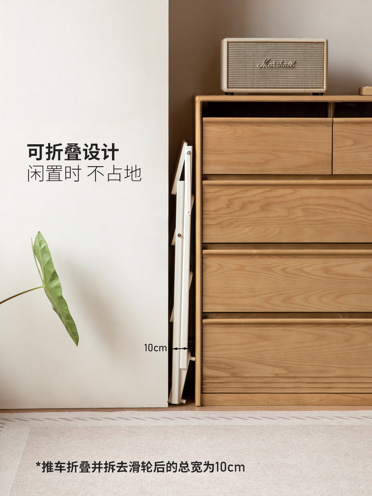 可折叠夹缝小推车厨房收纳置物架客厅多层移动储物架