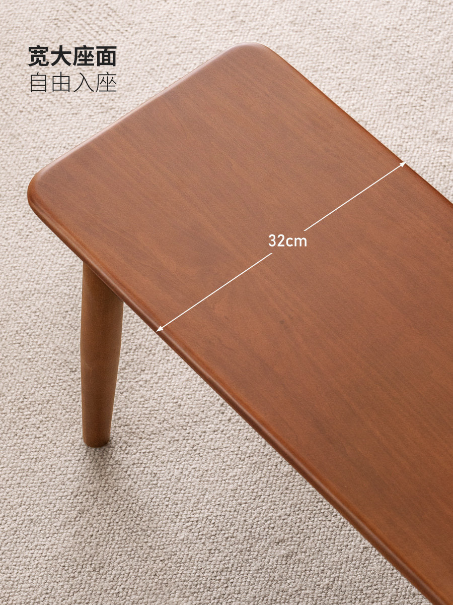 实木长凳餐厅中古风长条凳床尾凳简约复古休闲凳子