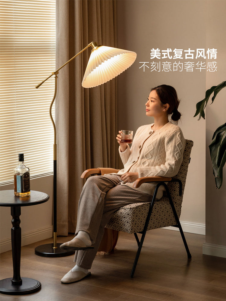 客厅落地灯复古创意氛围灯卧室床头灯高级感台灯