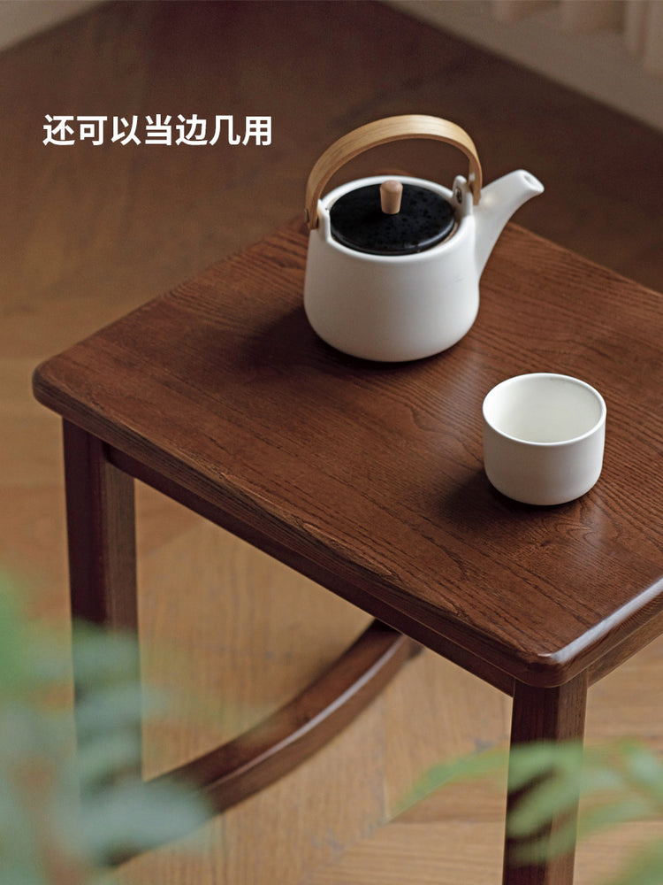 实木茶凳现代简约客厅白蜡木方凳小户型餐凳换鞋凳