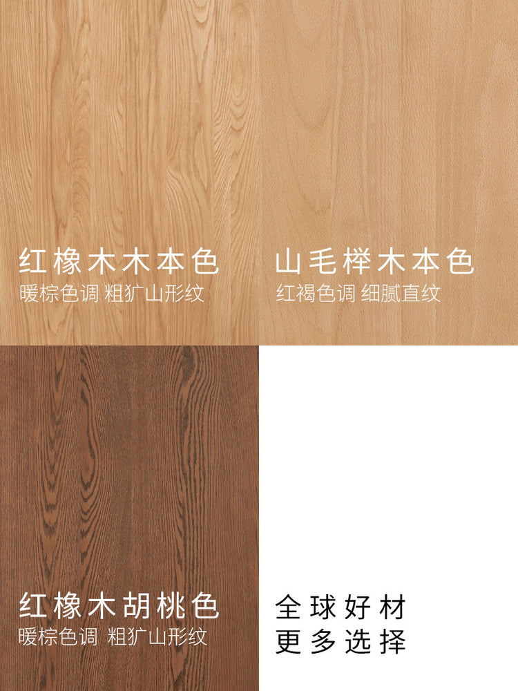 实木书柜书房胡桃色落地柜防尘展示柜橡木书架置物柜