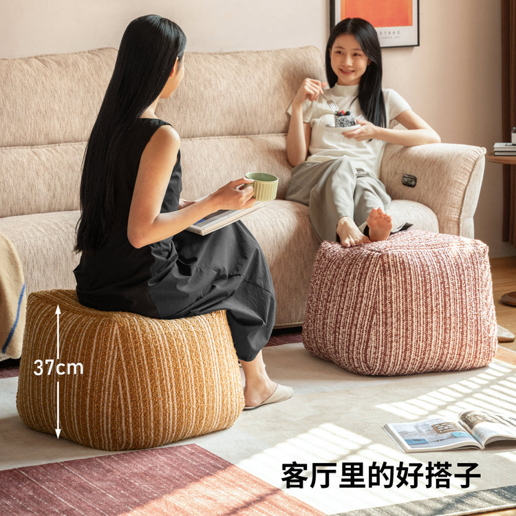 布艺坐墩客厅复古沙发凳脚凳小户型换鞋凳阳台休闲凳