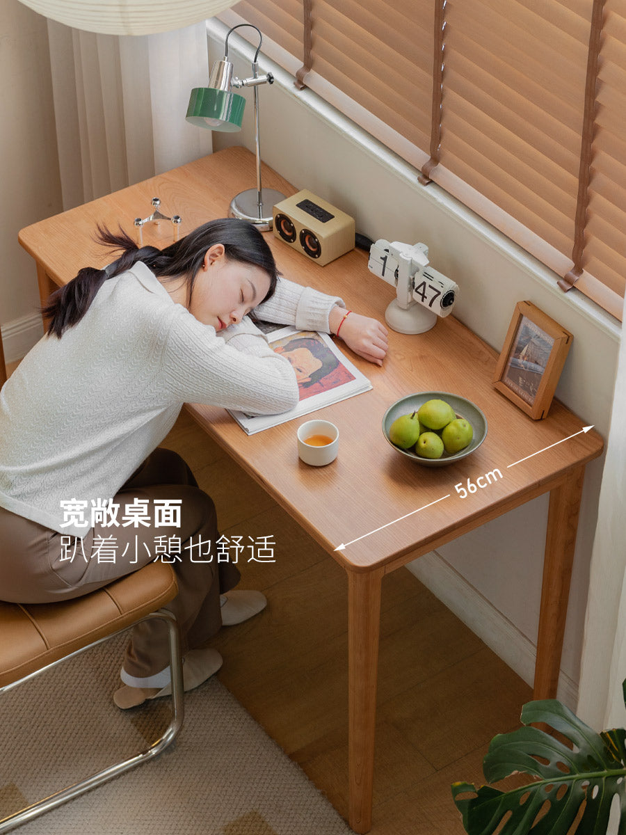 实木书桌中古樱桃木书房办公桌电脑桌小户型梳妆台