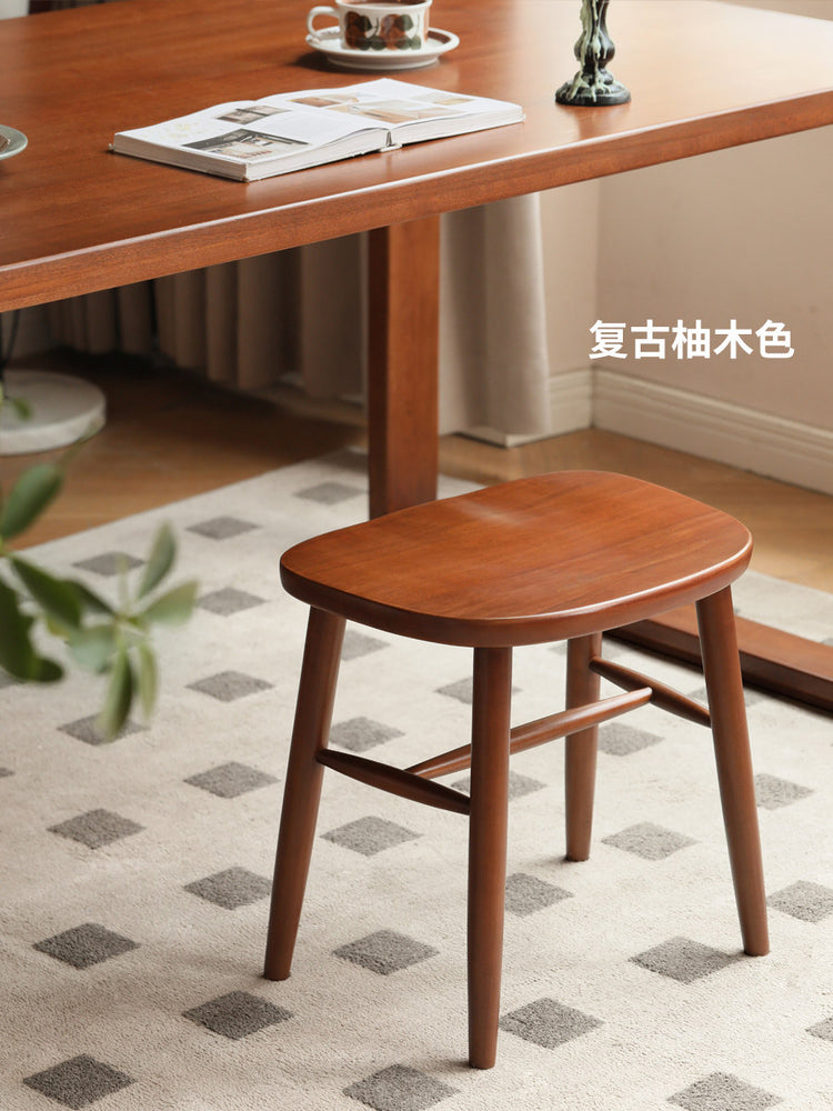 实木温莎凳卧室化妆凳凳子梳妆凳矮凳方凳餐凳木凳