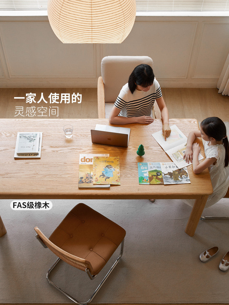 实木书桌书房学习桌办公桌橡木简约大工作台长桌子