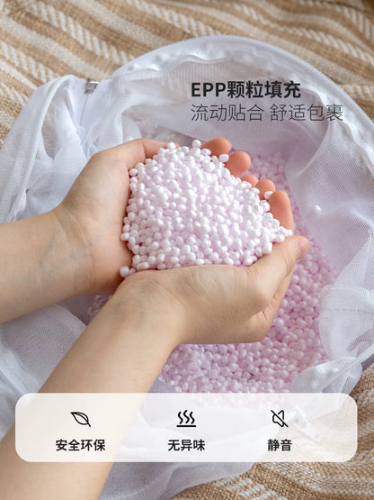 源氏木语布艺豆袋沙发可躺可睡单人椅小户型卧室阳台榻榻米沙发