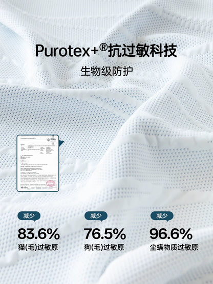 源氏木语0胶水床垫美满抗敏防螨透气垫家用竹炭绵垫独立弹簧厚垫