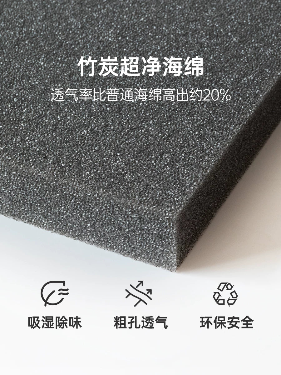 源氏木语0胶水床垫美满抗敏防螨透气垫家用竹炭绵垫独立弹簧厚垫