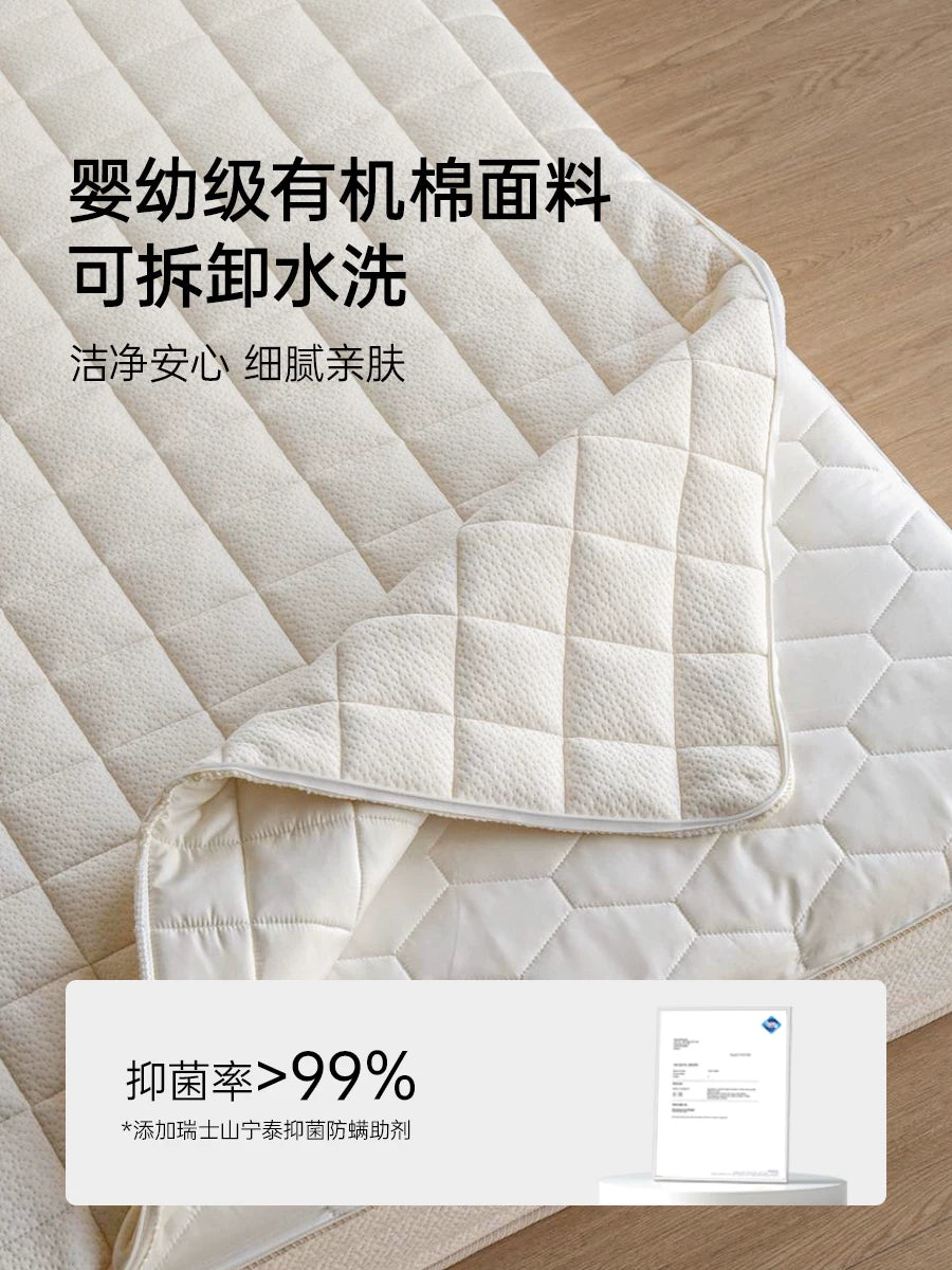 源氏木语零胶水防螨床垫乳胶天然黄麻垫弹簧席梦思硬垫厚垫子麻豆