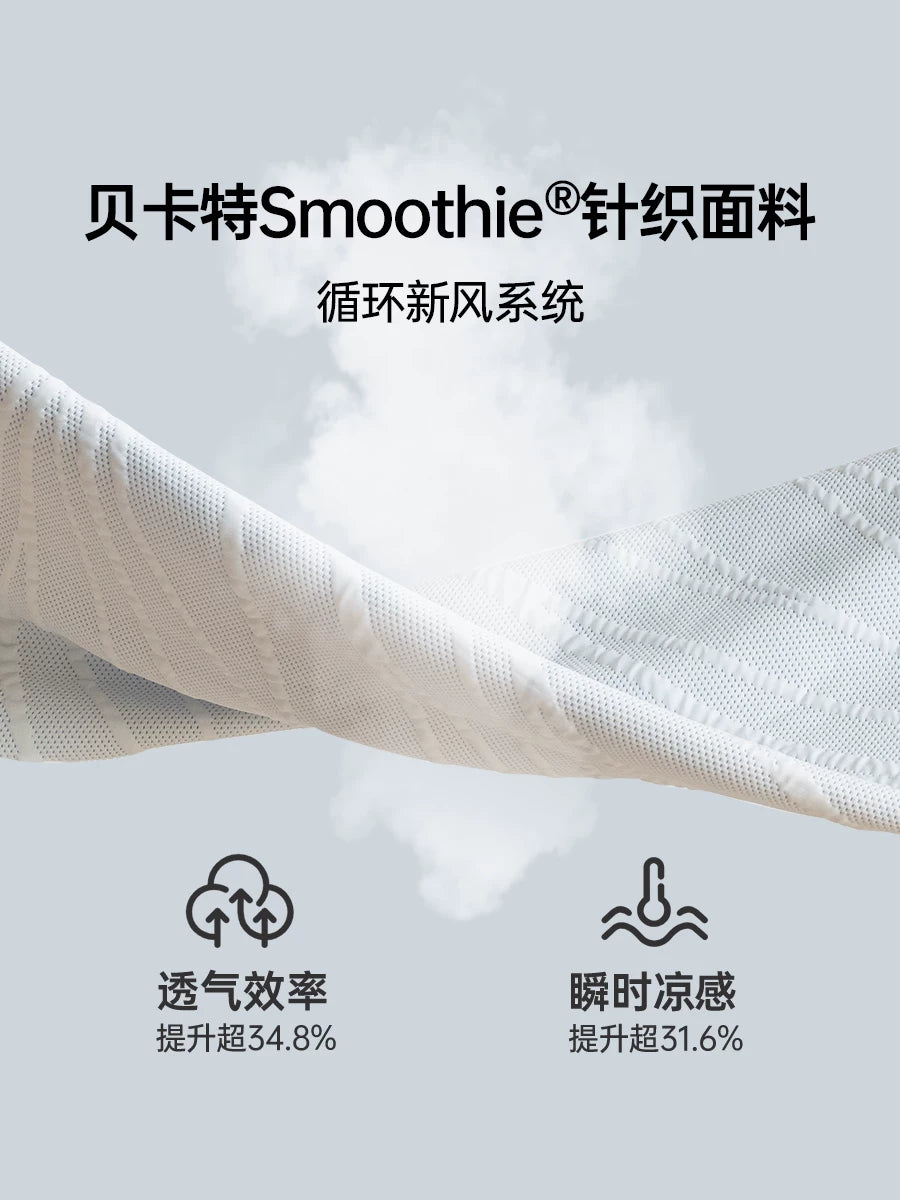 源氏木语0胶水床垫美满抗敏防螨透气垫家用竹炭绵垫独立弹簧厚垫