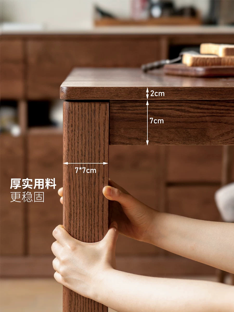 源氏木语实木餐桌家用小户型橡木饭桌北欧餐桌椅组合餐厅家具桌子