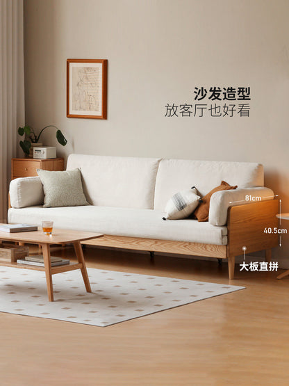 实木沙发床折叠两用多功能伸缩床小户型沙发客厅现代简约