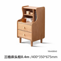 全实木床头柜卧室橡木床边柜现代简约多功能收纳柜