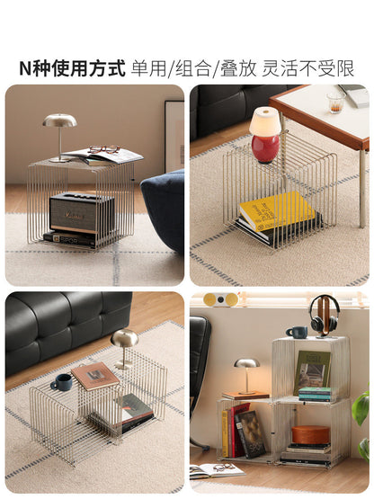 不锈钢边几包豪斯模块组合方几客厅小茶几小户型沙发边桌