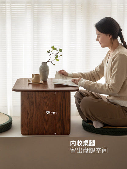 实木小方桌客厅茶桌小茶几橡木榻榻米炕几飘窗小桌子