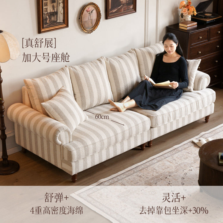 布艺沙发客厅全拆洗花布美式复古直排沙发