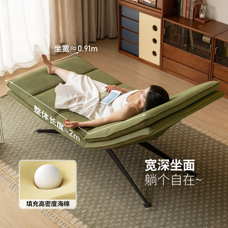 功能单椅现代简约猫抓布瑜伽椅客厅三折叠电动椅