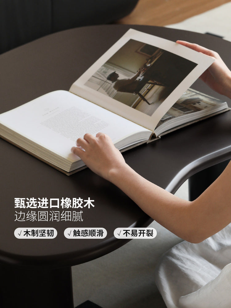 实木茶几客厅复古黑色云朵茶桌设计师不规则创意茶台