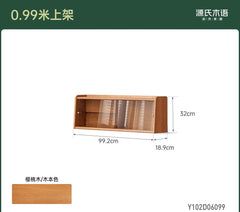 实木梳妆台简约复古化妆台斗柜一体樱桃木家具卧室妆台