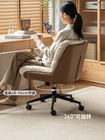软包电脑椅书房旋转书椅简约办公椅化妆椅休闲椅子