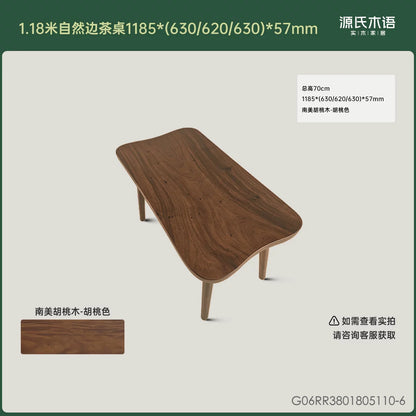 全实木茶桌客厅自然边茶台原木整板茶水桌茶几洽谈桌