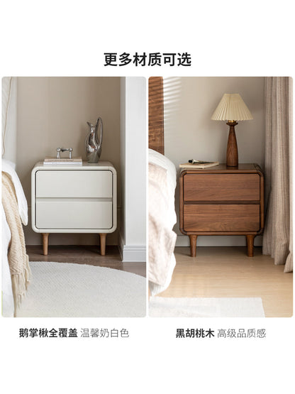 实木床头柜轻奢床边柜小户型现代简约抽屉储物柜橡木柜子
