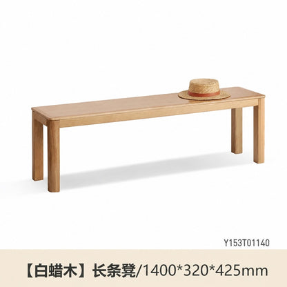 实木长条凳北欧白蜡木床尾凳现代简约凳子餐厅长板凳