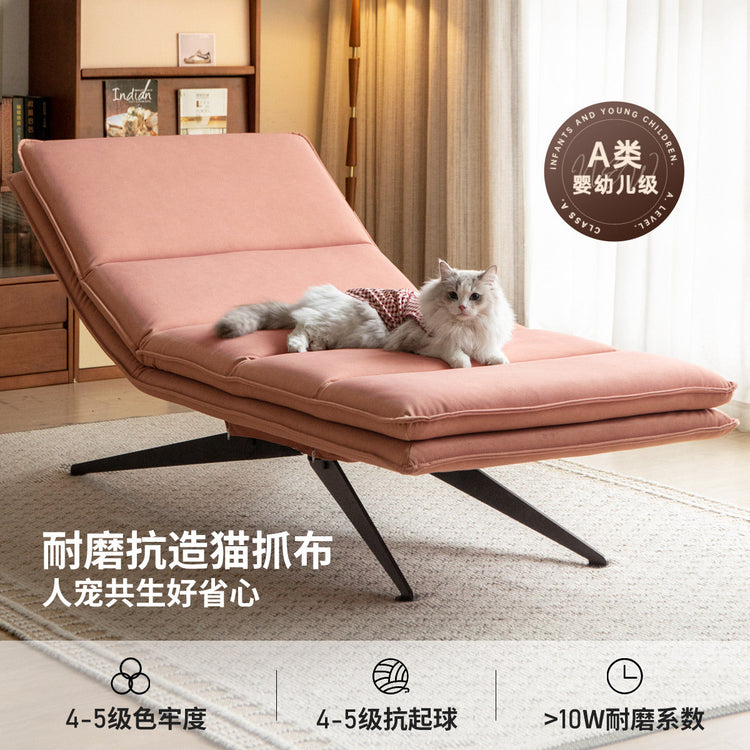 功能单椅现代简约猫抓布瑜伽椅客厅三折叠电动椅
