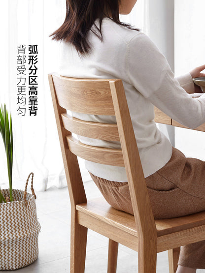 实木餐椅现代简约靠背椅原木餐桌椅子办公椅舒适久坐
