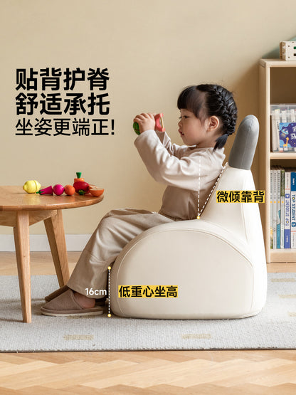 儿童沙发椅阅读角白色创意小熊奶油风可爱兔子沙发凳