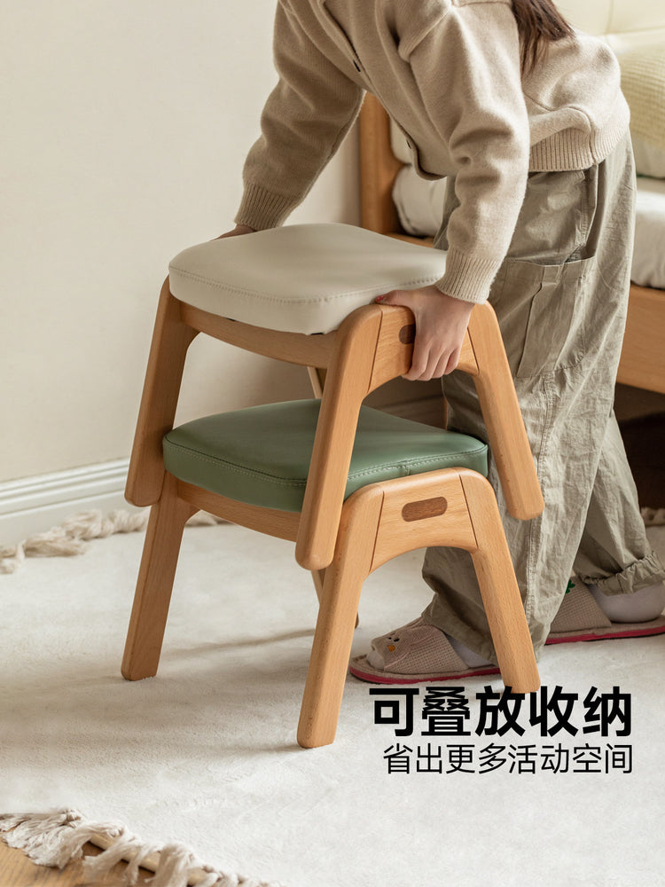 实木儿童学习凳现代简约小板凳山毛榉游戏凳子小矮凳