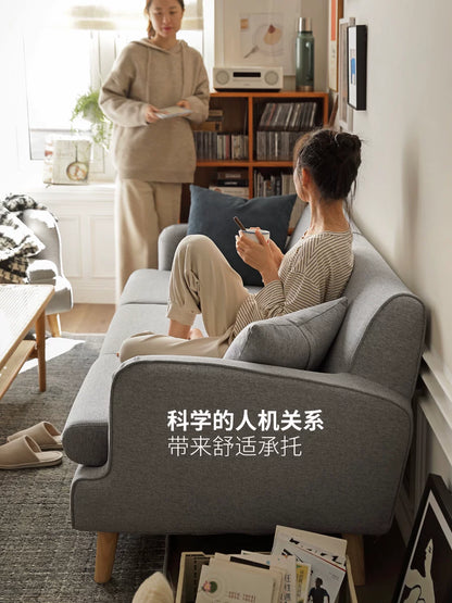 布艺沙发简约现代小户型客厅布沙发北欧三人家具组合套装