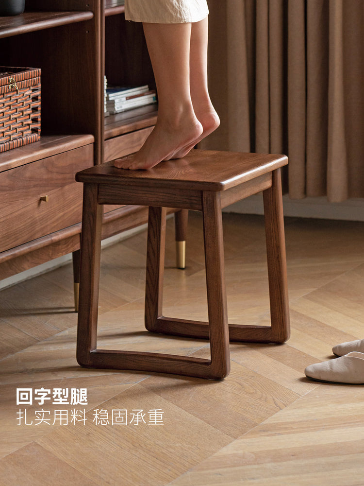 实木茶凳现代简约客厅白蜡木方凳小户型餐凳换鞋凳