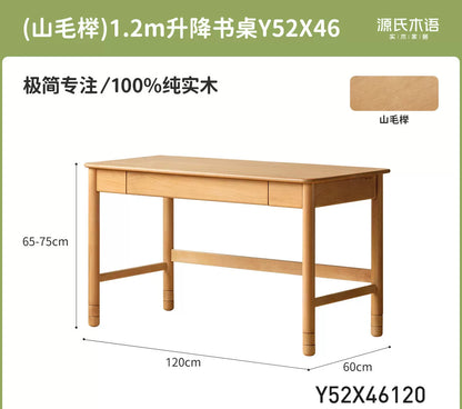 实木儿童学习桌护眼灯阳光桌小学生书桌升降写字桌