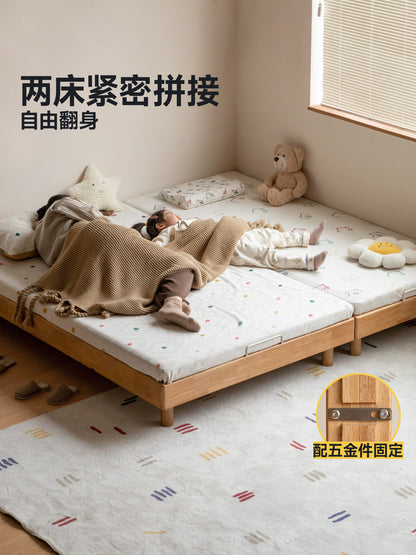 实木榻榻米子母床拼接大床小床地台床单人床蒙氏儿童床