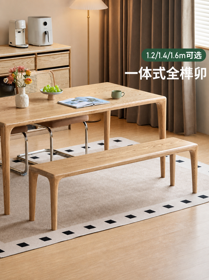 实木长凳现代简约餐厅长条凳白蜡木换鞋凳休闲凳子