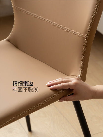 铁艺餐椅椅子轻奢餐厅靠背椅简约书桌椅软包椅餐桌椅
