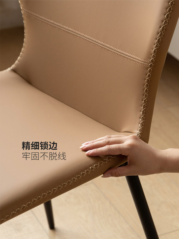 铁艺餐椅椅子轻奢餐厅靠背椅简约书桌椅软包椅餐桌椅