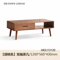 实木茶几简约现代北欧小户型茶桌客厅橡木小桌子原木茶台