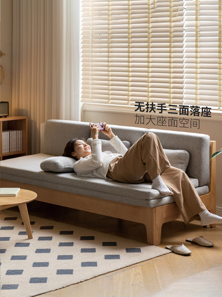 全实木可折叠沙发床北欧小户型客厅家具简约现代两用沙发
