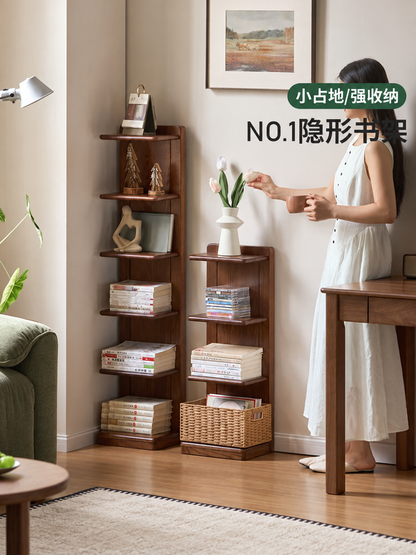 实木书架小户型书房简约现代置物架橡木多层收纳架