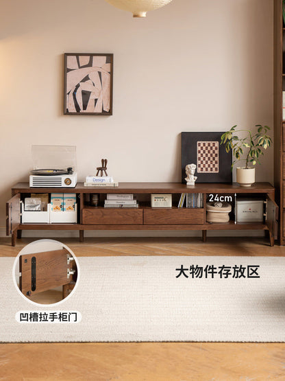 实木电视机柜北欧橡木地柜简约小户型客厅原木家具