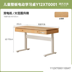实木儿童学习桌智能电动升降书桌小学生写字作业桌