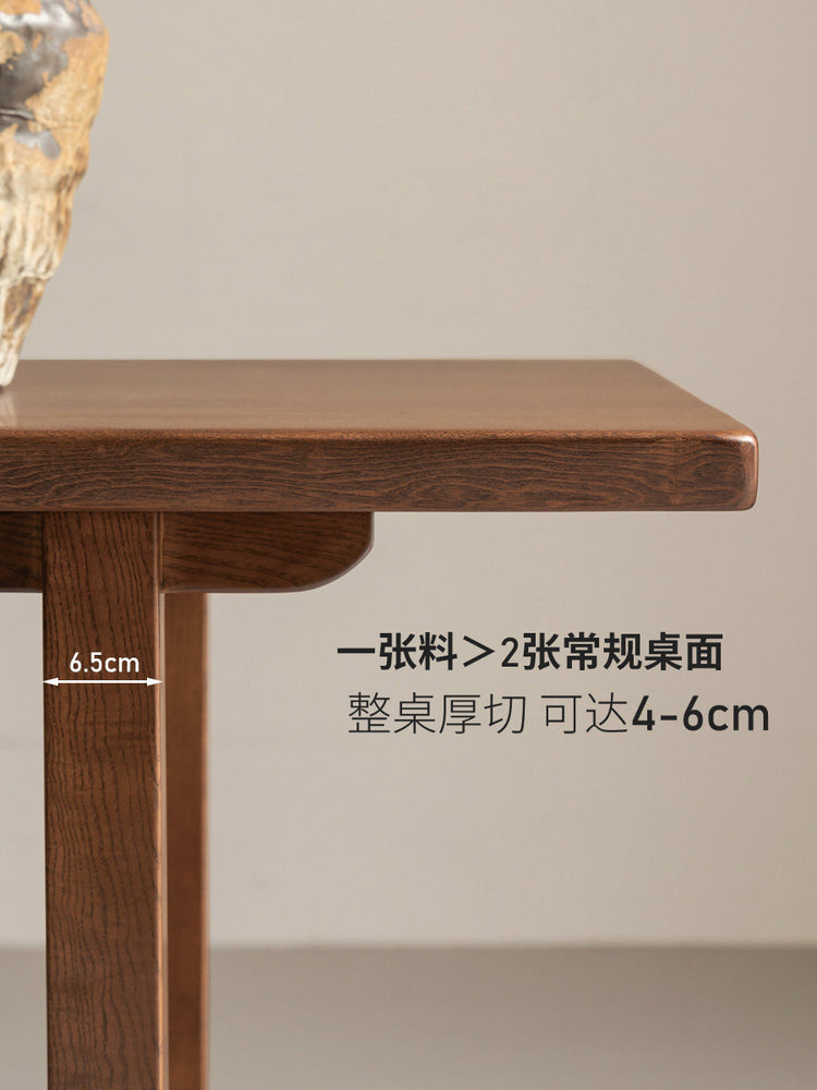 山野原木自然边大板桌餐厅白蜡木餐桌书桌客厅工作台