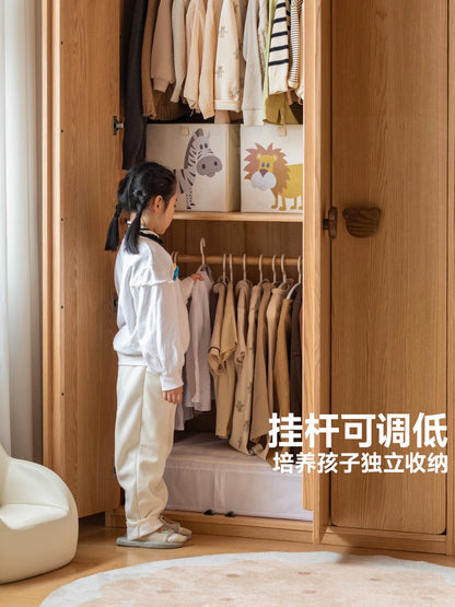 儿童实木衣柜组合卧室储物柜宝宝衣橱男孩女孩组合柜