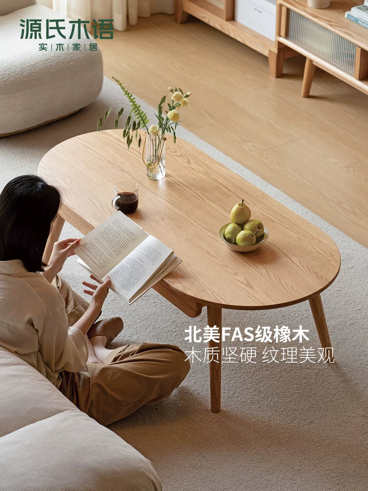 实木茶几北欧橡木小户型胶囊茶桌简约客厅创意阳台茶台