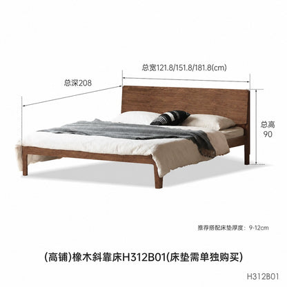 全实木床北美黑胡桃木双人床现代简约主卧大床卧室家具