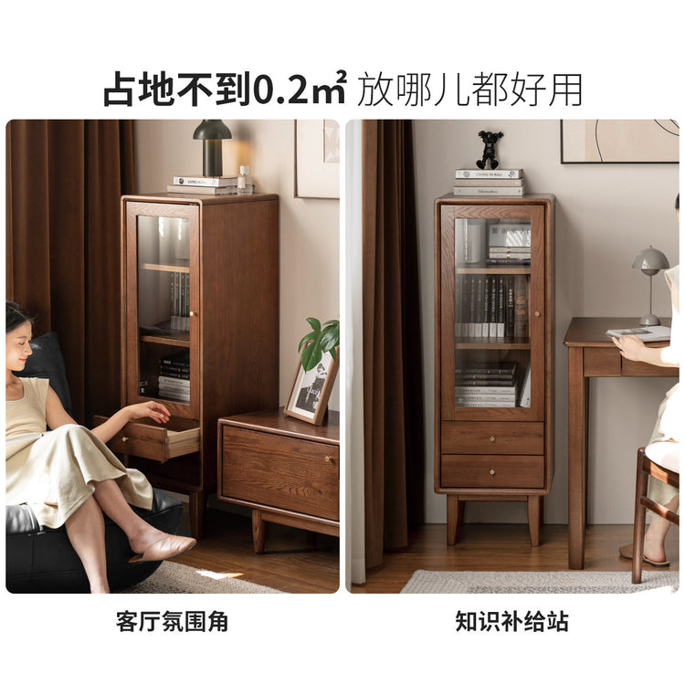实木电视柜边柜立柜客厅收纳柜斗柜储物柜橡木柜子